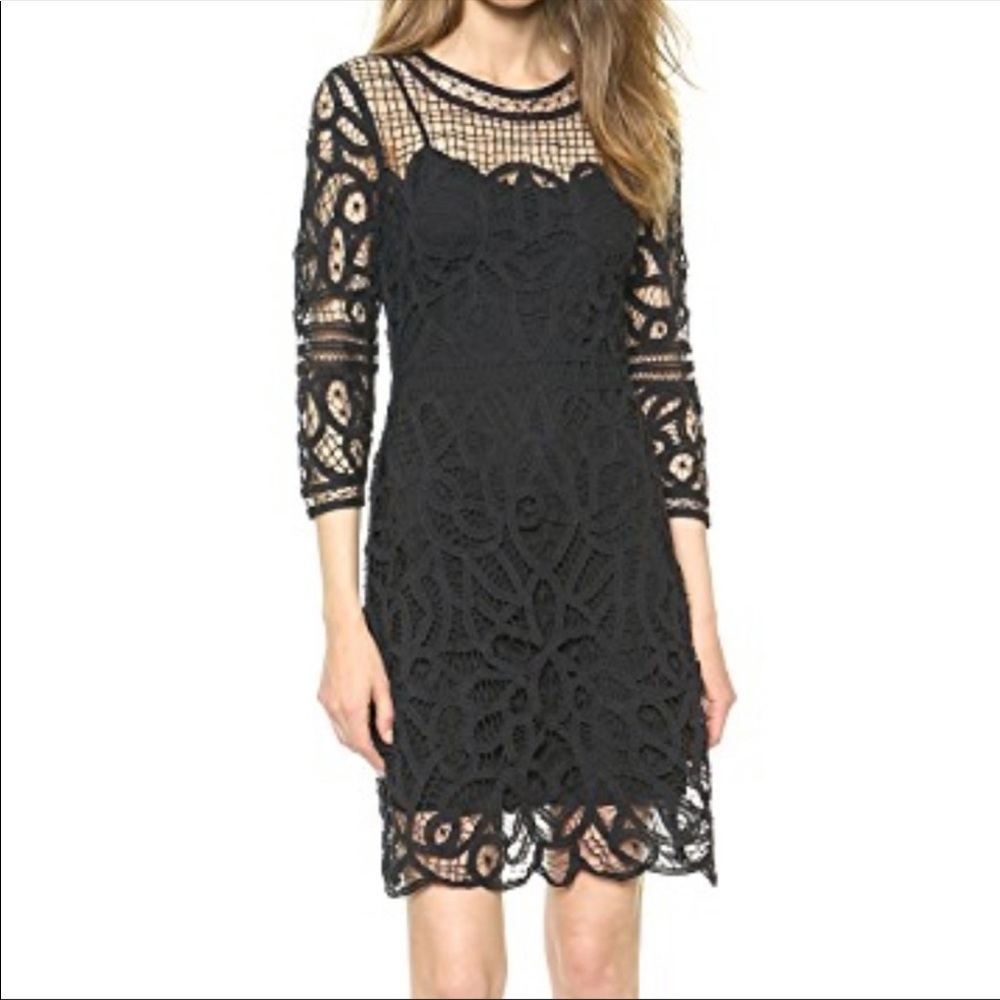 Rag & Bone Nancy Crochet Lace Dress Black S